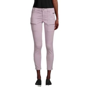 Joie Park Skinny Women's White Purple Lilac Skinny Jeans Leg Zip Size 28